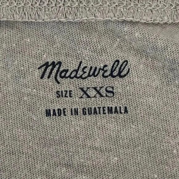 Madewell Gray Crewneck Short Sleeves Woman’s Basic Essential T-Shirt XXS #1298 - Picture 8 of 11